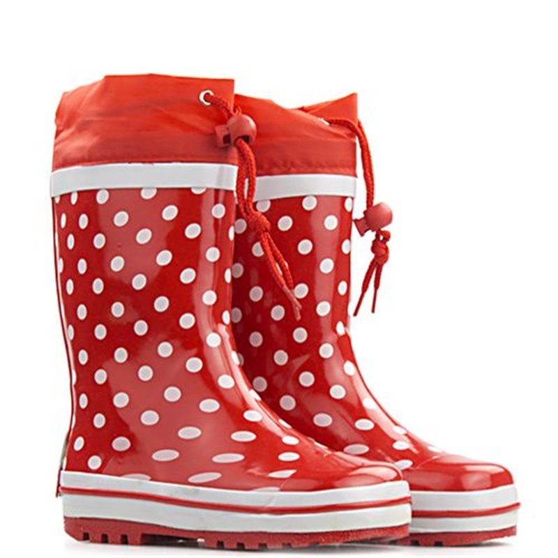 Regenlaars met stippen - Rood Regenlaars met stippen - Rood