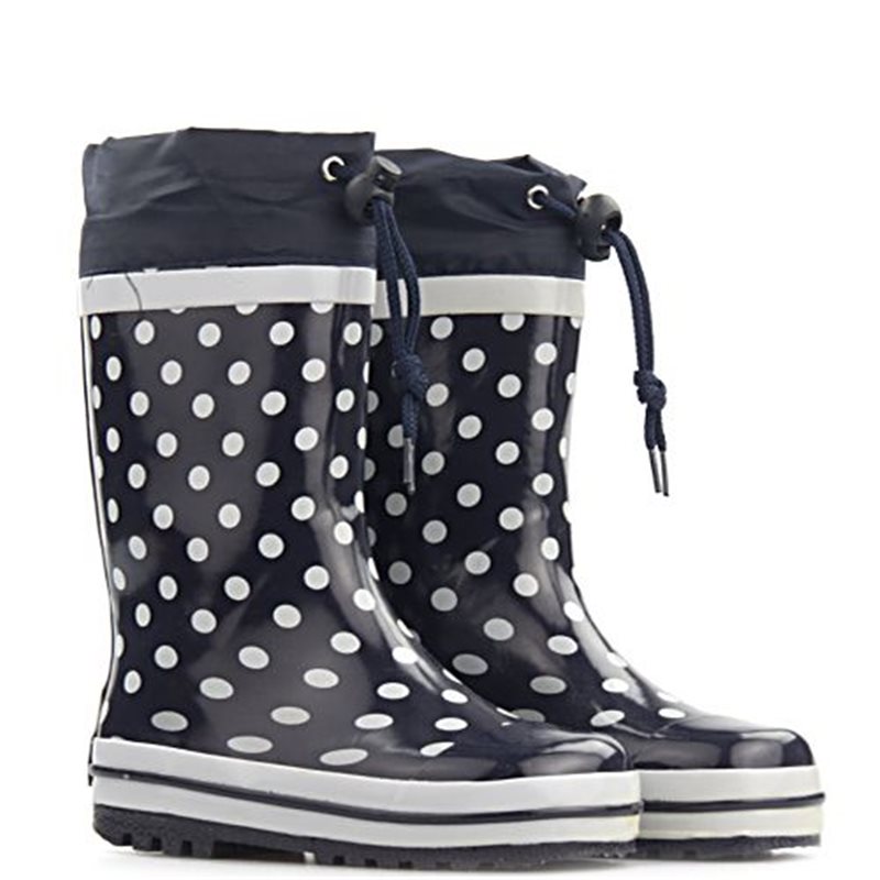 Regenlaars met stippen - Blauw Regenlaars met stippen - Blauw