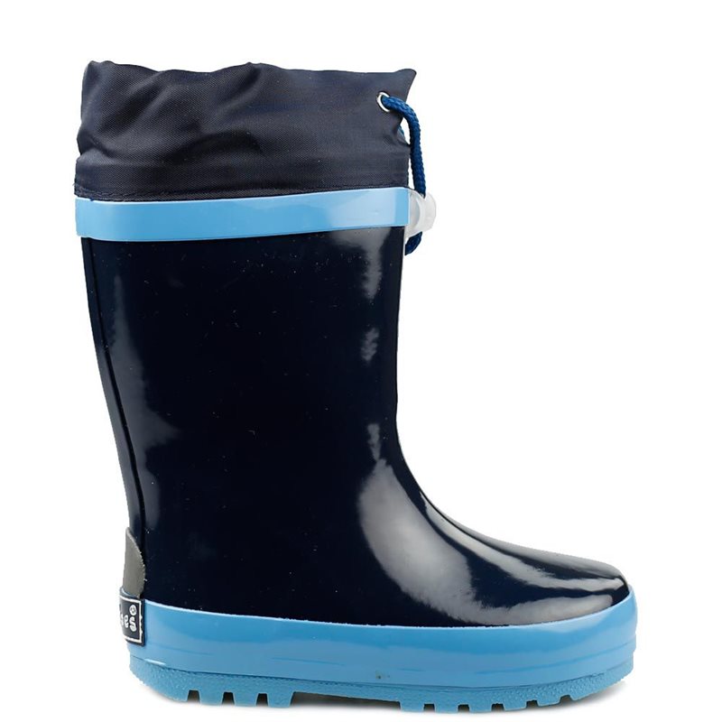 Gevoerde regenlaarzen - Blauw accent Gevoerde regenlaarzen - Blauw accent