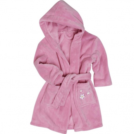 fleece badjas bloem | kinder badjas