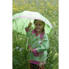 regenjas meisje country Style groen
